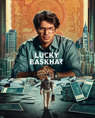 LUCKY BHASKAR (2024) poster